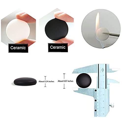 SongYun Travel Go Set Single Convex Ceramic Stones with 13x13 / 19x19 Roll Up and Foldable Chessboard Black and White Go Jar Classic Strategy Board Game (Baduk/Weiqi)