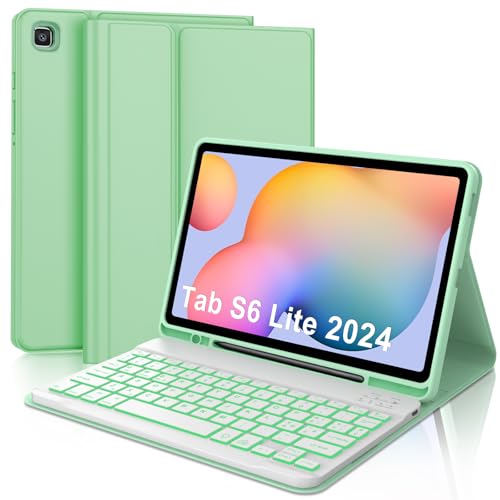 【Materiale TPU Morbido e Resistente】La custodia per Samsung Tab S6 lite è realizzata in morbido materiale TPU per evitare che l'iPad si graffi in caso di caduta e l'interno della custodia è progettato con scanalature a nido d'ape, che ha un guscio facile da dissipare, fornendo una protezione più completa per il tuo iPad.