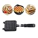 13.8x5.7in Piazza Waffle Teglia Rivestimento Antiaderente In Lega di Alluminio Waffle Maker Pentola con Doppi Manici per Cialde Belghe Sandwich Tostapane Colazione
