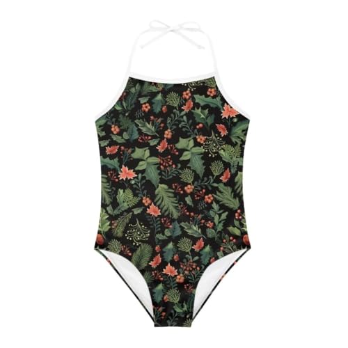 Image of Christmas Holiday One-Piece Swimsuits Beach Swimwear Bathing Suit for 3-10 Years Girls