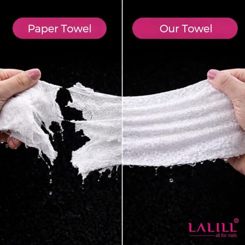 LALILL Perforiert Einweghandtücher 50 Stück 70x40 cm aus Vliesstoff - Einweg Handtuch, für Friseursalon, Schönheitssalon, Kosmetik Pediküre Medizin, Krankenhaus, Sauna, Hotel