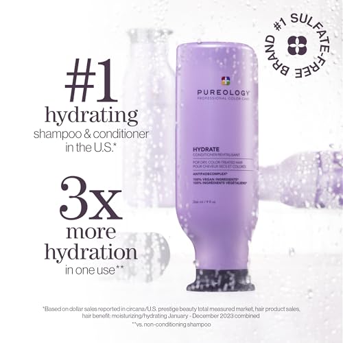 Pureology Hydrate Conditioner – Moisturizes & Nourishes Dry Hair - Image 3