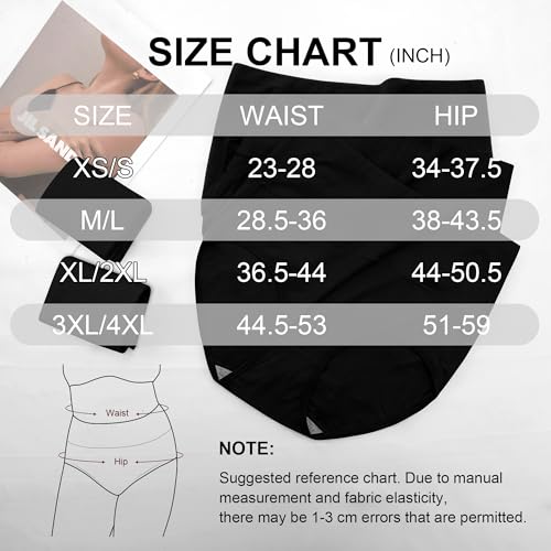 Image of Womens Underwear Full Coverage Panties for Ladies Soft Breathable Cotton Briefs High Waisted Hipster