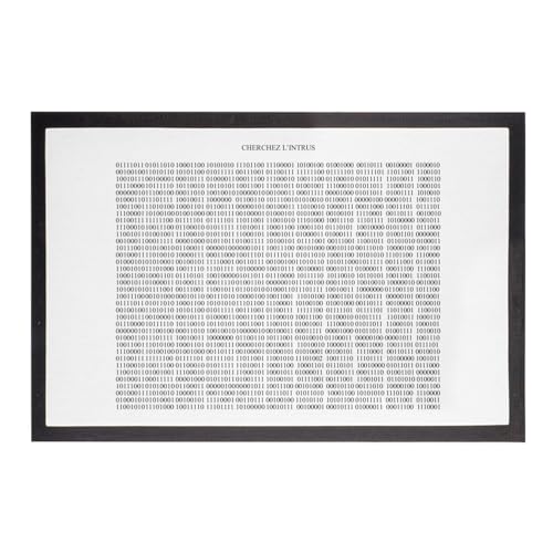 Paillasson code binaire original tapis de sol entree geek 75x50