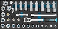 Hazet Steckschlüsseleinsatz-Satz 163-483/33, 3/8 Zoll (10 mm) Vierkant – Ansicht 2