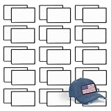 30 PCs Sublimation Patches - Iron On Blank Patches for DIY Crafts Hats Caps Backpack Uniforms (Rectangle / 30PCs) -3.15'x1.97'