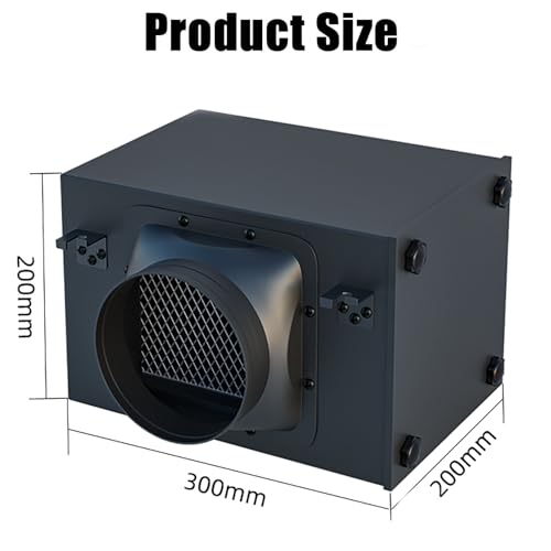 Filtre de purification d'air à 3 couches avec HEPA et carbone haute efficacité, pour ventilateurs de conduit en ligne de 10,2 cm et systèmes d'admission d'air frais