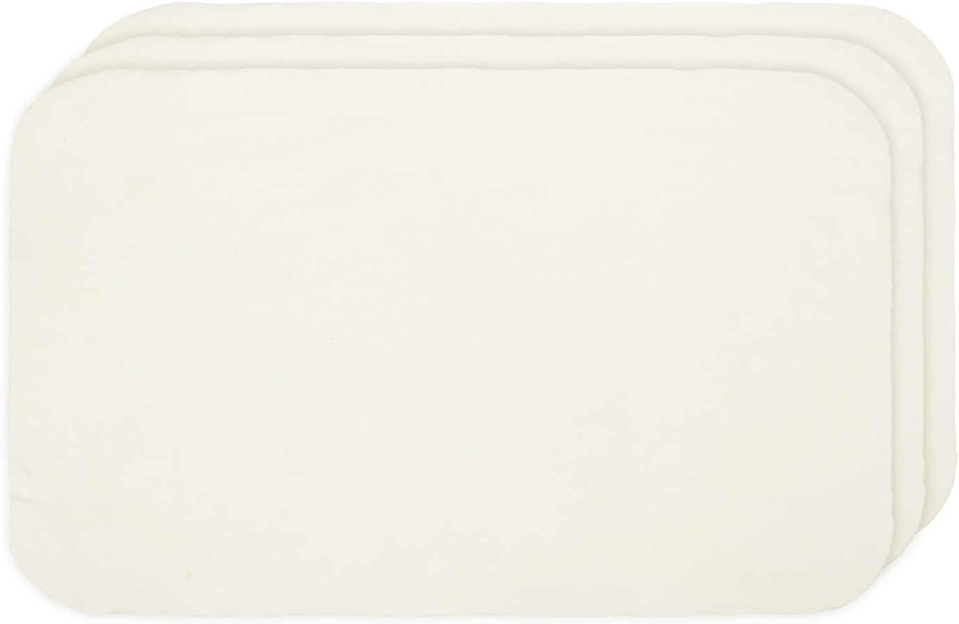 HARFINGTON 3 Pcs Chamois Cloth for Car 19.7 x 31.5 Inch Square Natural Shammy Car Drying Towel Superb Absorbent Drying Cleaning Cloth for Glass Paint Care Mirrors Windows, White