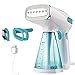 Produktbild Dampfglätter Steamer,Steamer Reisebügeleisen Schnell Aufheizender Handgehaltener Garment Steamer mit 250 ML Wassertank Ideal für Haushalt Urlaub und Dienstreise