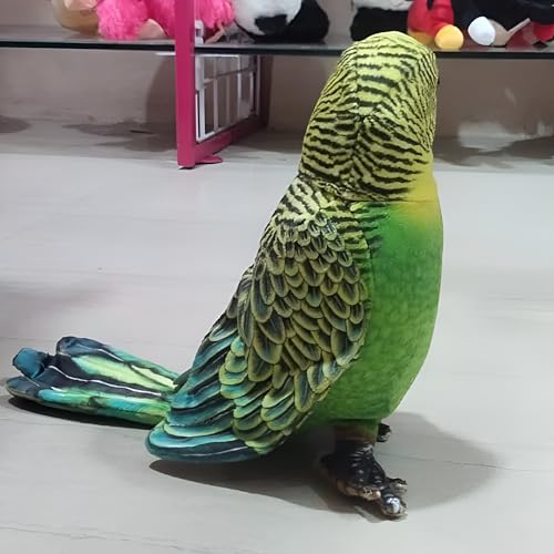 Image of Tickles Cute Parrot Soft Stuffed Plush Bird Toy for Kids Boys & Girls Birthday Gifts (Size: 30 cm Color: Green)