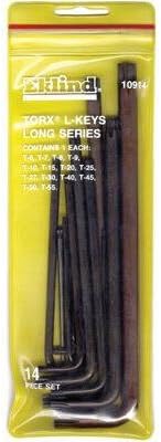 EKLIND 10914 TORX star L-Key - 14pc set T6-T55 Long series