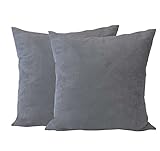 Agradable y fina tela decorativa de 100 % poliéster con auténtica sensación de ante, aterciopelado suave. Los cojines están fabricados según los requisitos de Öko-Tex Standard 100