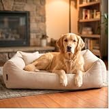 4L Textil Teo Hundebett mit Bezug Hundekorb Große Hunde Hundekörbchen XL