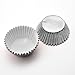 200 Pcs Silver Foil Cupcake Liners Standard Baking Cups Muffin Paper Cases