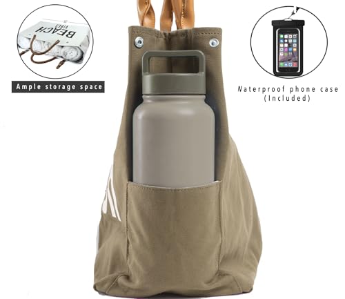Image of Keho Waterproof Beach Bag with Pockets For Women (Sandproof)