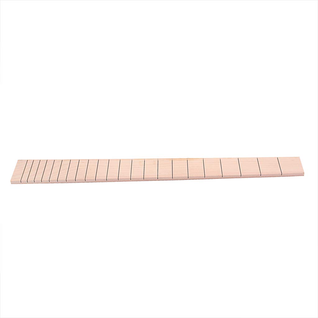 Alnicov Parti di ricambio della tastiera della tastiera della chitarra elettrica a 22 tasti in legno d'acero pre-scanalato
