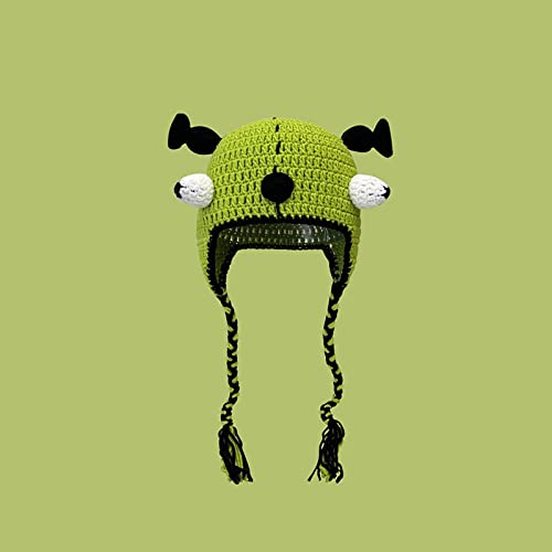 JOYEAR Devil Hat,Crochet Funny Hat,Silly Hats,Cute Cartoon Winter Warm Hat，Suitable for Children and Adults2