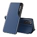 Produktbild KERUN Hülle für Xiaomi Poco F3 / Mi 11i Flip Phone, Robuste PU Leder Telefonkasten, Ultra Dünn Transparent Faltbare Schutzhülle, Kratzfeste Stoßfeste Smartphone-Hülle. Blau