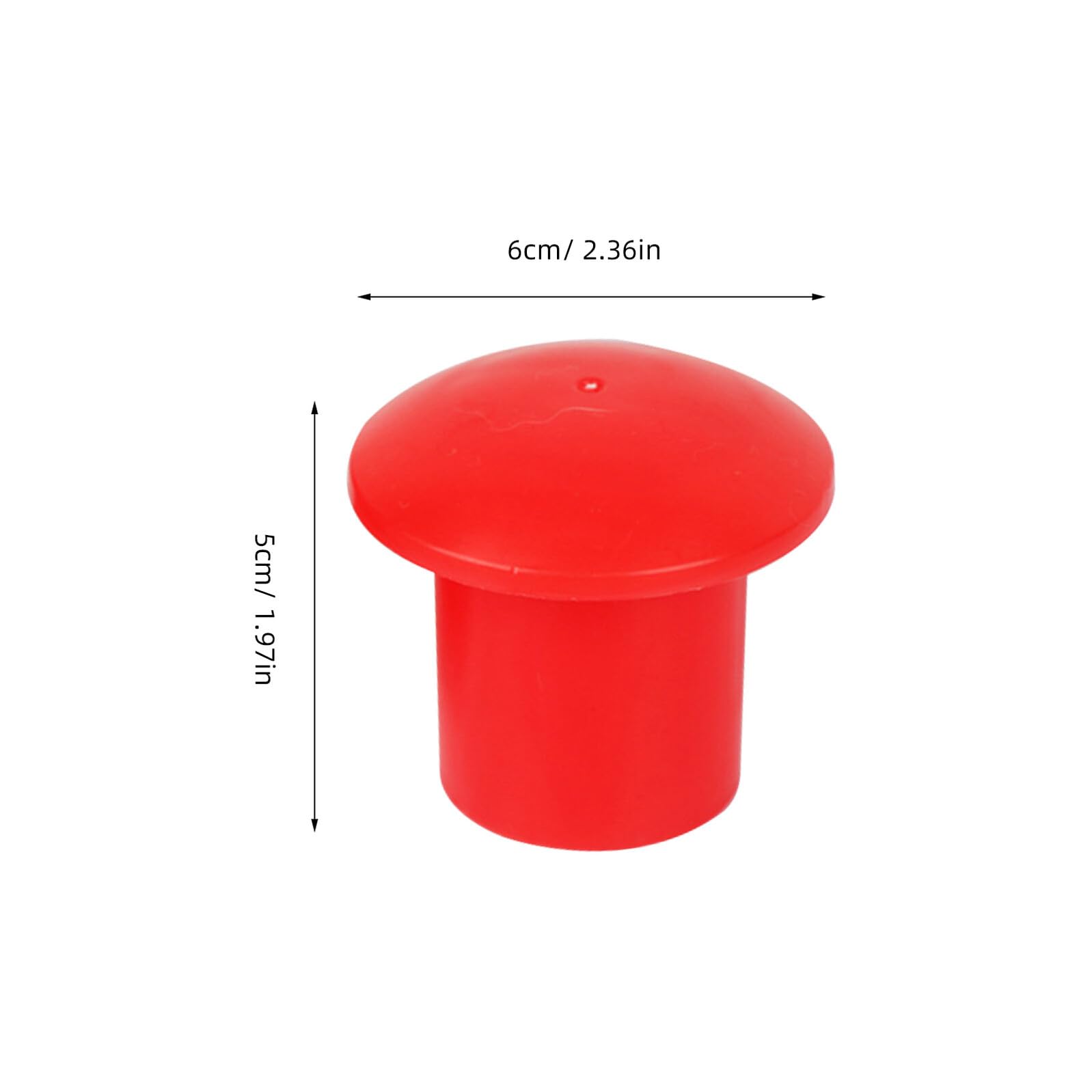 HOMSFOU Tapas de Seguridad de Plástico Rojo Set de 60 Unidades Protección Visible y Fácil de Usar en Obras de Construcción 60 para Varillas de Refuerzo