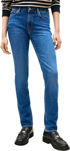 Tommy Hilfiger Damen Jeans Hose Flo Slim Fit, Blau (Flo), 26W/28L