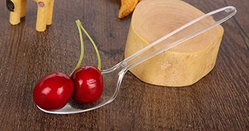 500 Pcs Mini Plastic Spoons - 3 Inch Clear Tasting Spoons For Desserts & Parties