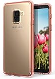 Ringke Fusion Compatible with Galaxy A8 Plus 2018 Case Crystal Clear PC Back TPU Bumper Drop Protection, Shock Absorption Technology Raised Bezels Protective Cover for Galaxy A8 Plus - Rose Gold