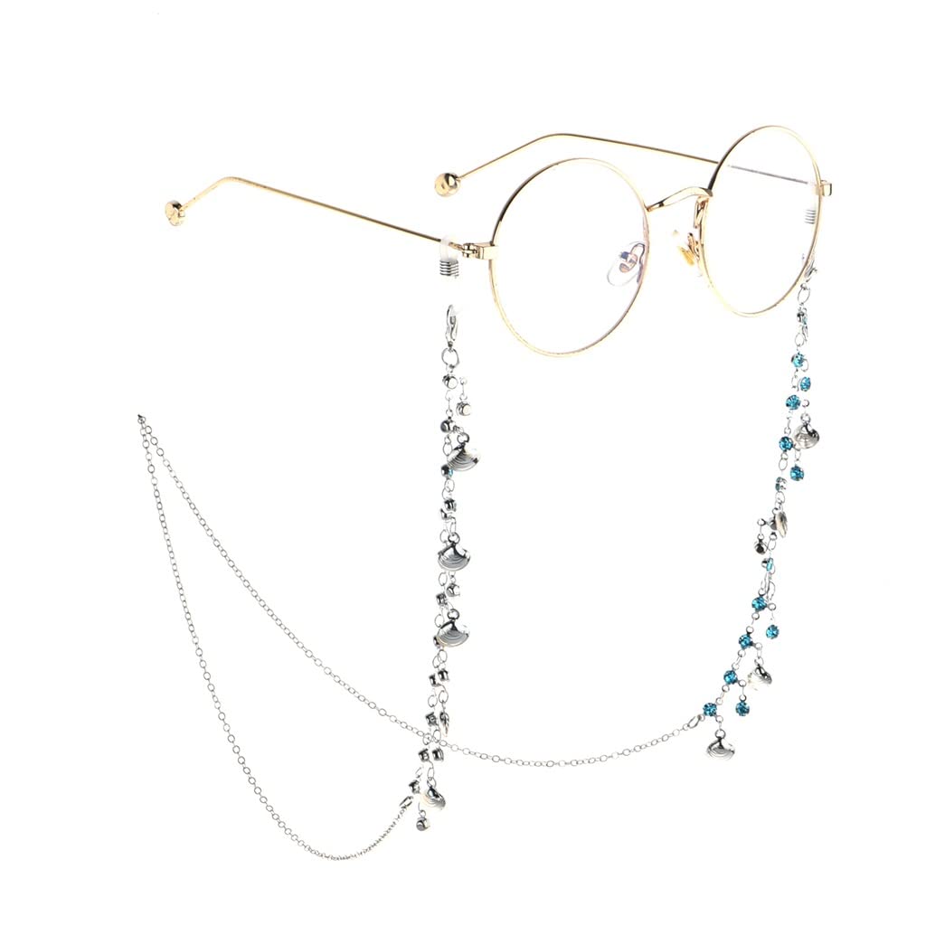 Kette Gold Strass Brillenkette Lesebrille Anti-verlorene Kette (D Talla ?nica)