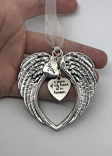 Custom Angel Wing Heart Focal,"A Piece Of My Heart Is In Heaven" Family