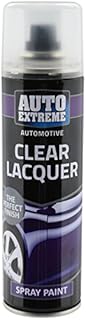 All Purpose Automotive Spray Paint 250ml Can Clear Lacquer Finish Aerosol Metal Interior Exterior Fast Dry Excellent Coverage Adhesion - Clear Lacquer - Single