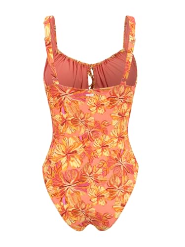 Image of BERLOOK Womens One Piece Swimsuits Floral Push Up Bathing Suit Sexy Tie Slimming Swimsuits for Women Swimwear