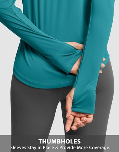 Image of Soothfeel Lightweight Long Sleeve Workout Tops for Women Gym Running Shirts | Quick Dry, Breathable, Moisture Wicking, UPF 50+ Sun Protection, Athletic Shirts for Running, Gym, Exercise, Yoga, Hiking