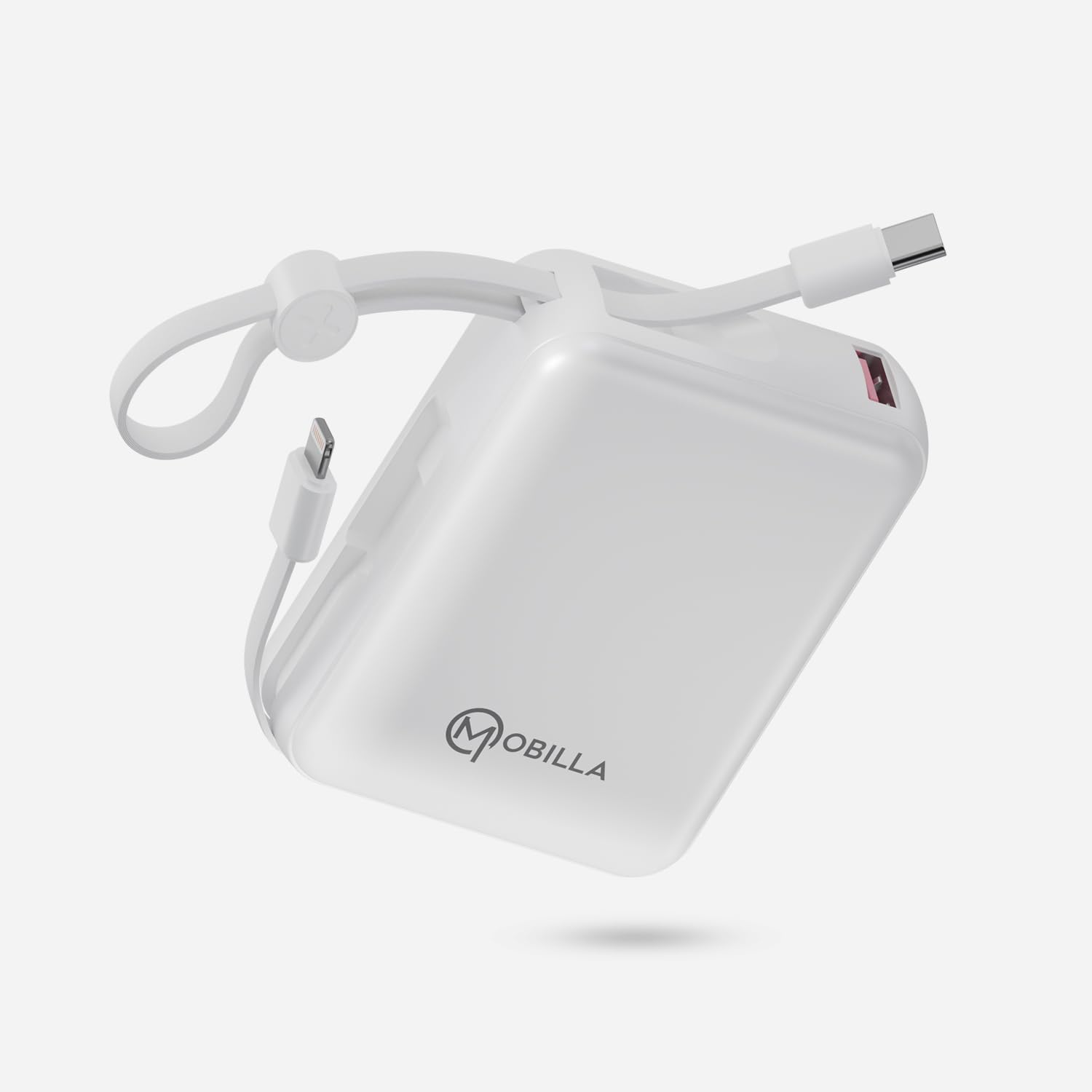 MPower X2 Powerbank | 27W High-Speed Output | 10000mAh Battery | Built-in Type-C & Lightning Cables | Dual Fast Charging Ports | Battery Display | Matte Finish | Multi-Layered Protection (White)-image-27