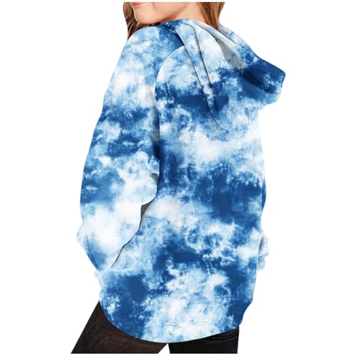 Uillui Teens Girls Cute Hoodies Trendy Pullover Sweatshirts Oversized Long Sleeve Sweater Preppy Clothes for 5-14 Years Girl4