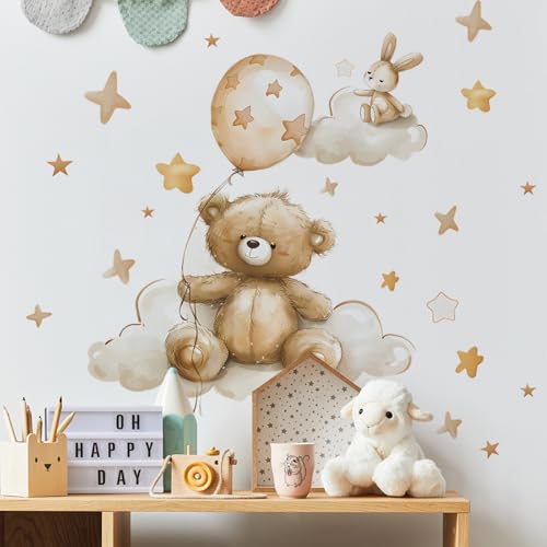 Vinilo decorativo infantil con animales, removible y resistente al agua miniatura 3