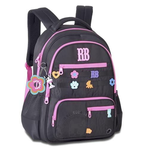 Mochila Rebecca bonbon RB Costa Menina Juvenil Feminina (Preto)