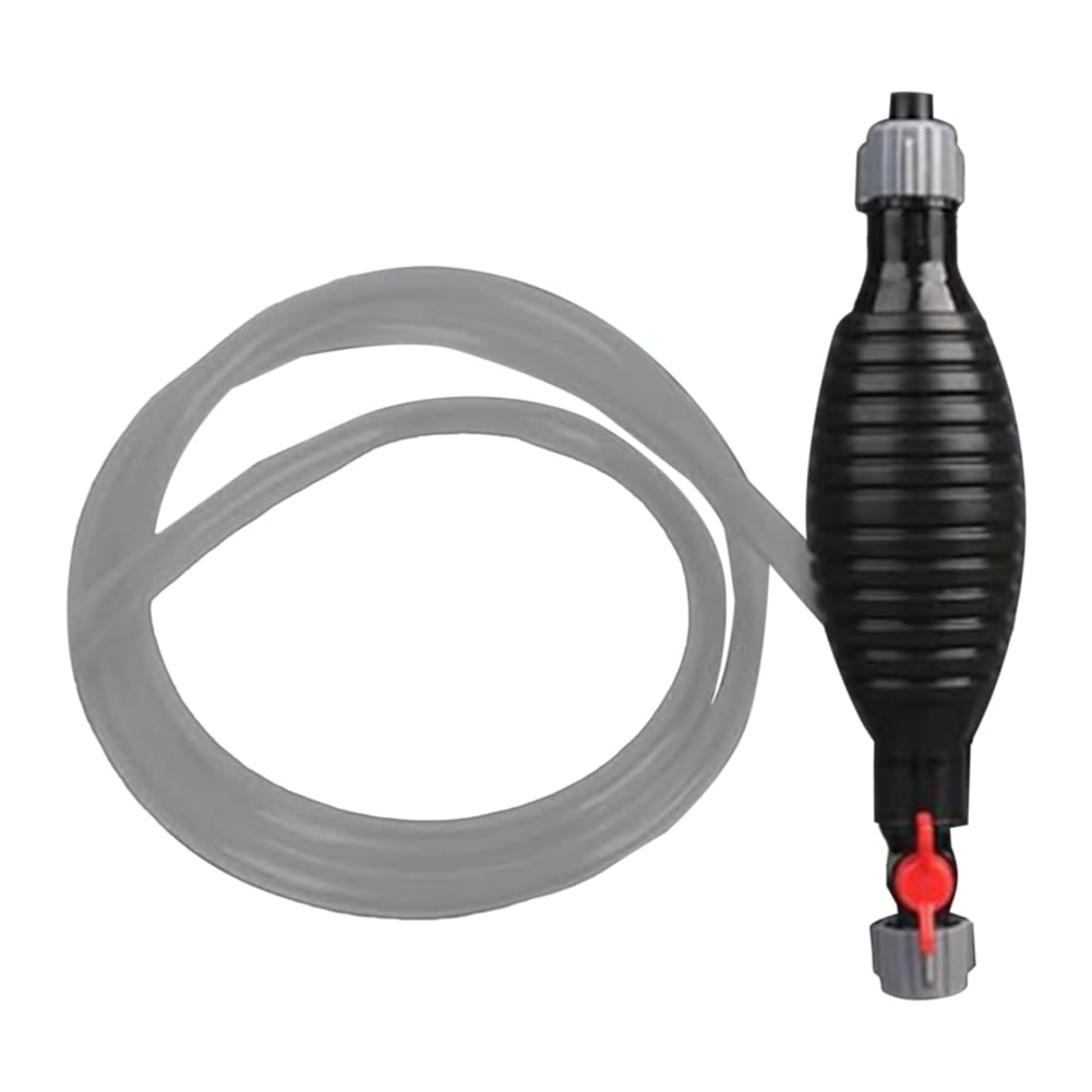 Turodeuo Multifunction Liquid Sucker Pump, Manual Transfer Pump Gasoline Siphone Hose Portable Siphon Pump for Gasoline(2m)