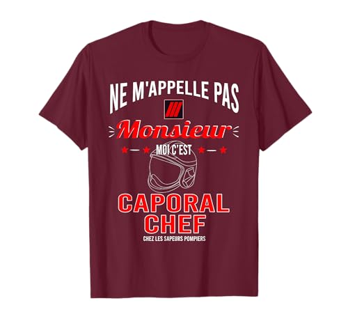 Homme Caporal chez les sapeurs-pompiers T-Shirt