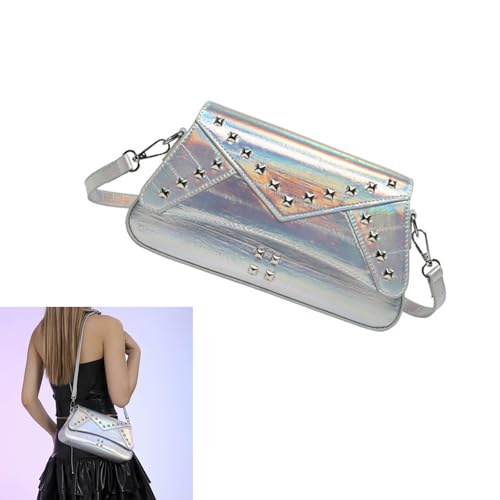 Sac élégant messagers clouté à main avec rangement optimal