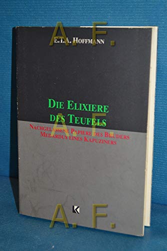Hoffmann: Elixiere DES Teufels 3895080330 Book Cover