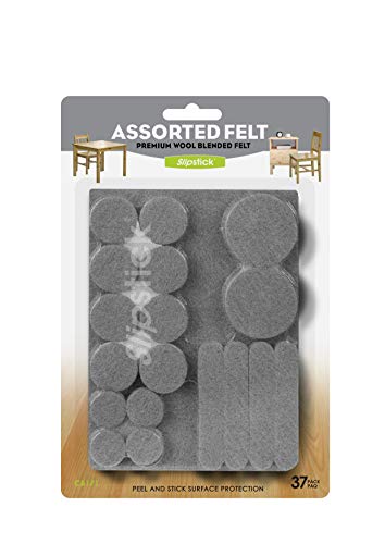 Almohadillas autoadhesivas de fieltro Slipstick con lana premium y pack de 37 piezas 2