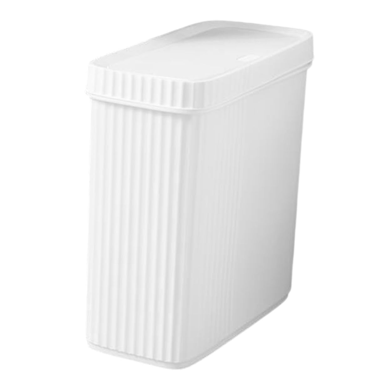 Home Garbage Can Plastic Waste Bucket Slim Trash Can Lid Pp Material for Bedroom Bathroom Office