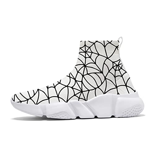 Hetios Halloween Mens Graffiti Painted Running Sneakers Womens Casual Road Walking Tennis Shoes Plus Size 7-153