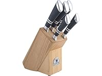 Sabatier Maison 5-Piece Knife Set with Ash Wood Block