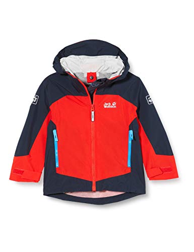Jack Wolfskin Jungen Ropi Kinder Jacke, Peak red, 128