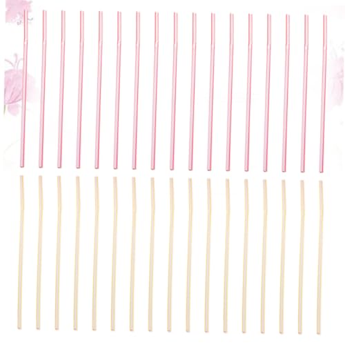 Pitillos plásticos desechables flexibles 600 pcs multicolor 20.8 cm miniatura 4