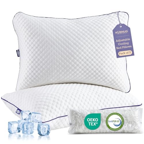 KUSNUG Adjustable Shredded Memory Foam Pillow