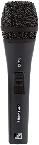 Sennheiser Professional E 835-S Micrófono vocal cardioide dinámico con interruptor de encendidoapagado