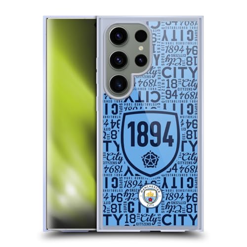 Manchester City Coque Gel pour Samsung S24 Ultra Compatible MagSafe