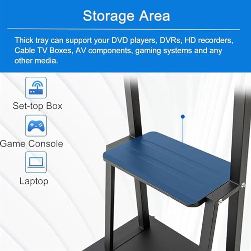 Soporte universal móvil de piso para TV 32-75 pulgadas miniatura 4