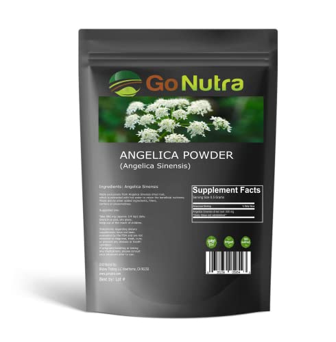 Go Nutra Angelica Sinensis Root Powder | Dong Quai Root Powder 8 Oz. | Pure - Non-Gmo #TOP18